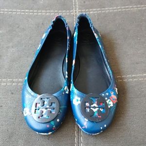 Tory Burch floral ballet flats
